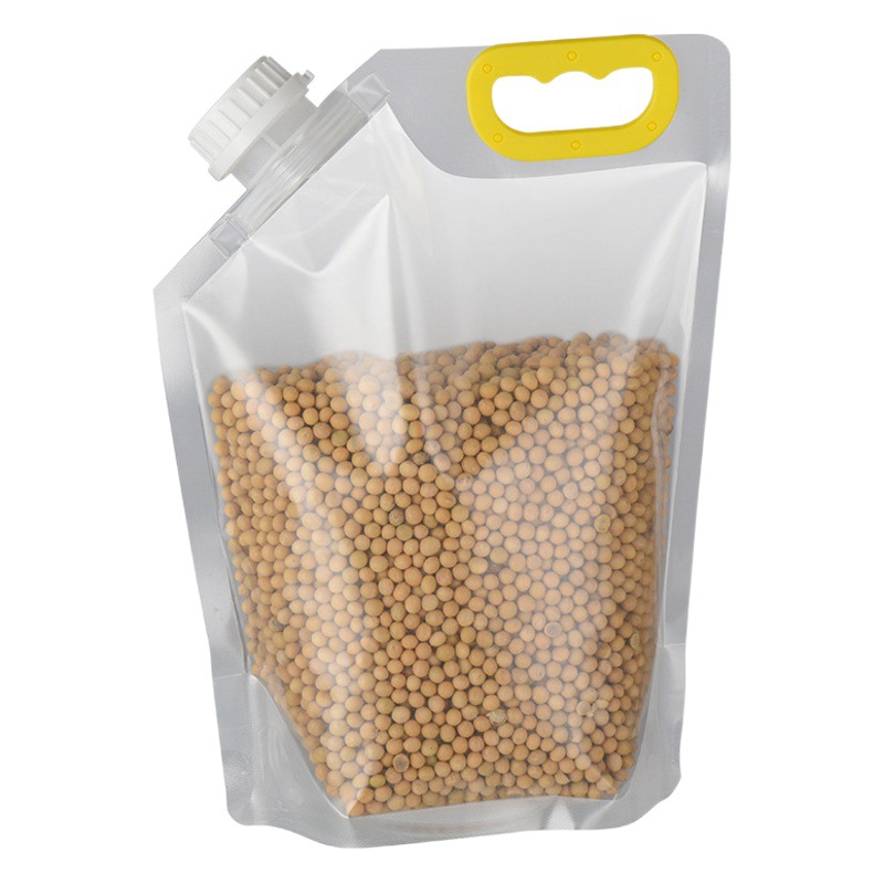 [Bolsa de almacenamiento de grano engrosada] Bolsa de almacenamiento de grano sellada bolsa de boquilla Portátil Bolsa de embalaje de arroz