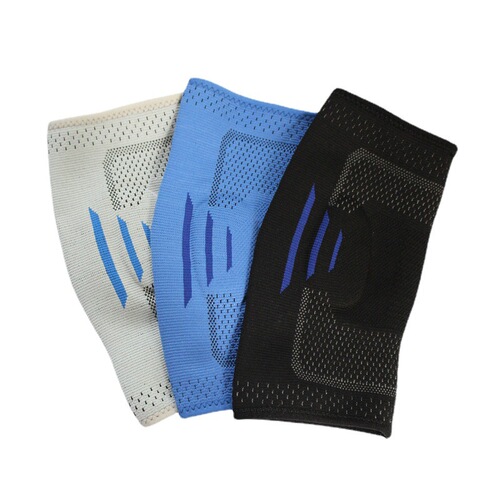 Silicone knitted elbow pads Basketball badminton fitness sports breathable sweat-absorbent thin pressurized breathable elbow pads