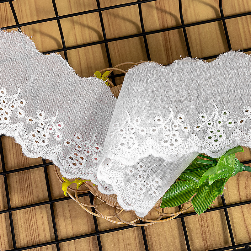 天縁メーカー卸売り古典的な透かし彫り花綿布刺繍布服装児童補助材料レース幅5CM|undefined