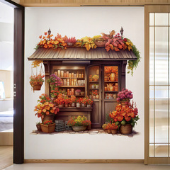 旅康新品CH66001時光小屋客廳臥室走廊玄關背景裝飾自粘貼畫