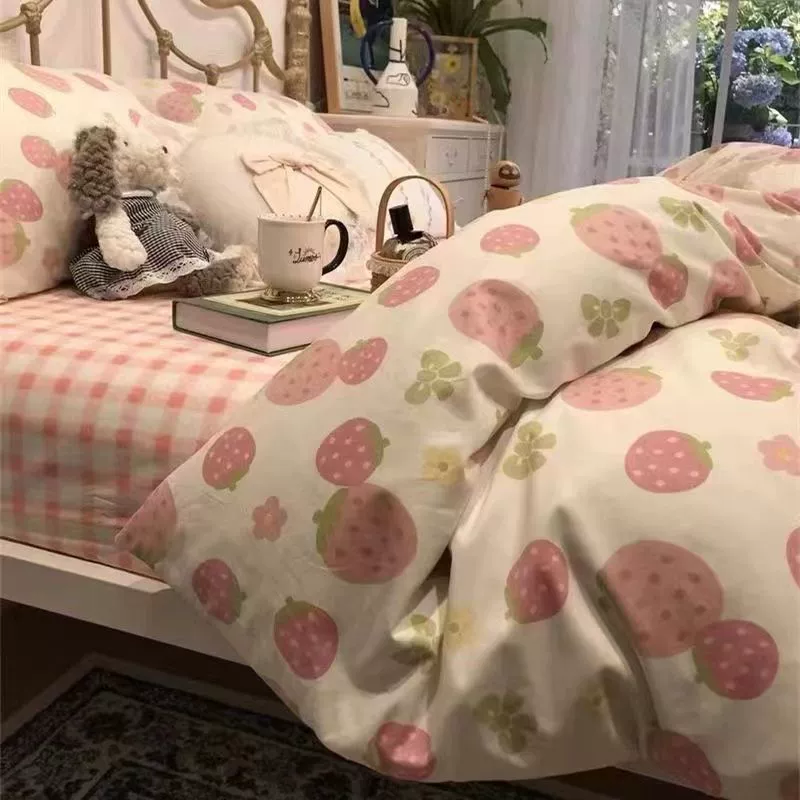 Brand high quality fresh set, duvet cover, sheet, bedspread, 4 piece set, 3 piece set