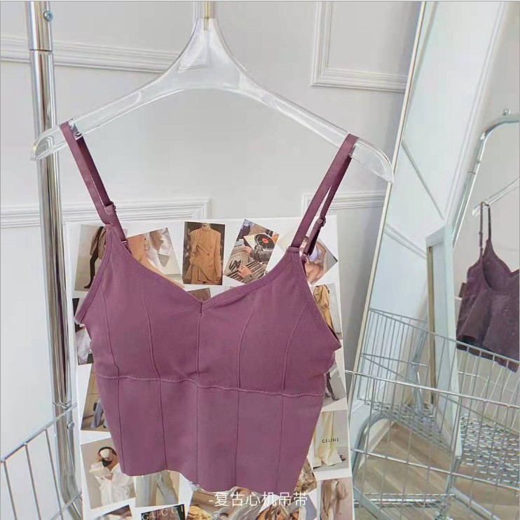 Retro intrigante contraste color Cruz camisola sexy desgaste exterior envuelto pecho grande en forma de U deportes bottoming chaleco para las mujeres