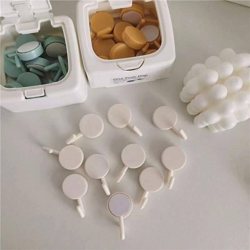 Ins adorable color caramelo pegado gancho fuerte sin perforación dormitorio dormitorio hogar gancho autoadhesivo pared super fuerte