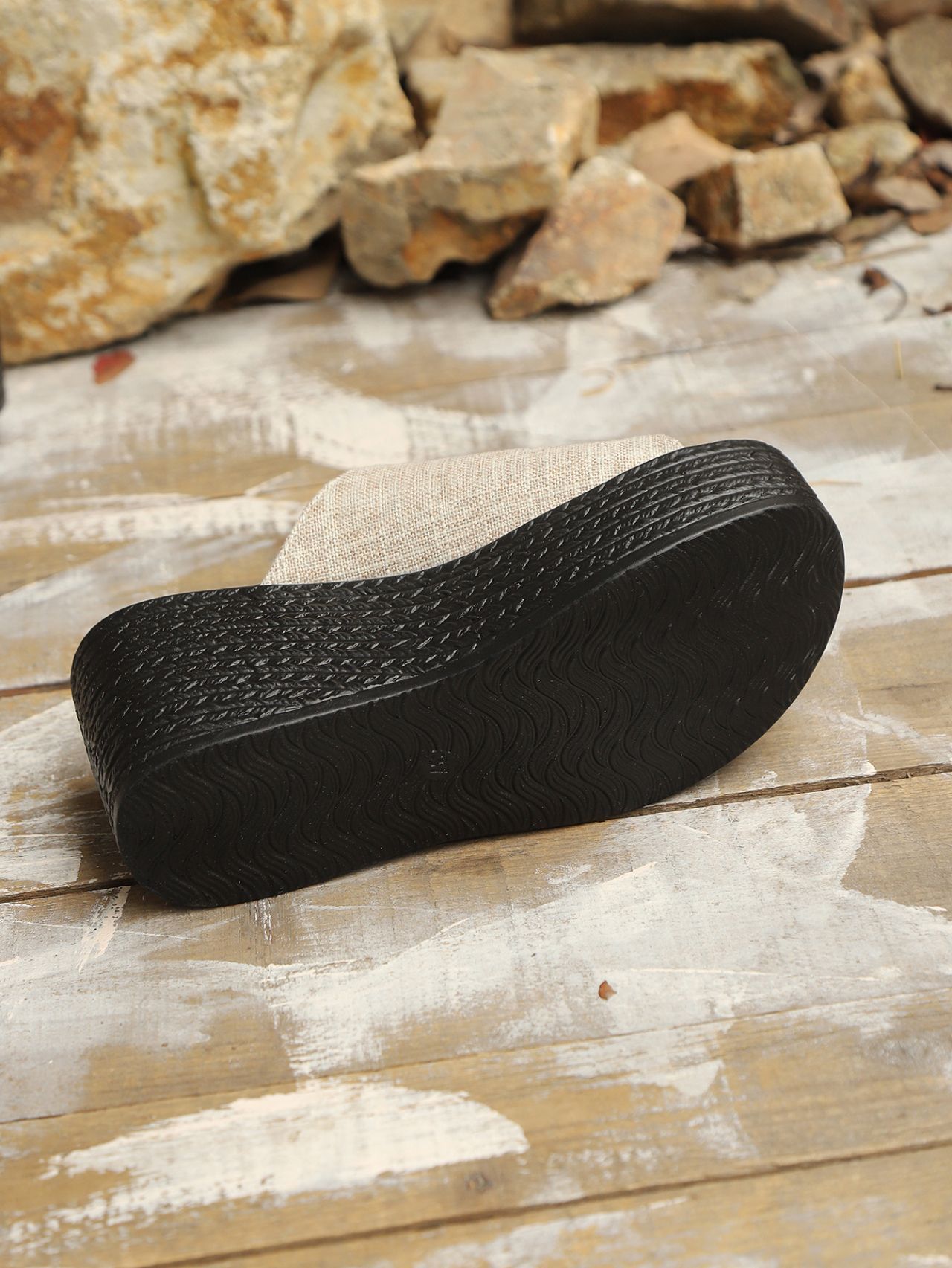 Plus Size Hollow Out Wedge Sandals For Women, Summer New Style, Thick Sole Fabric, Thick Sole Sandals, Size 43_vogvips.com