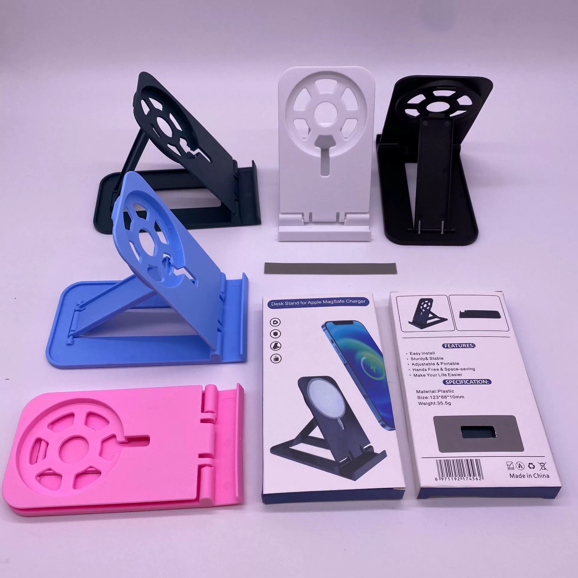 Трансграничный магнитный всасывающий беспроводной зарядный настольный телефон держатель для мобильного телефона