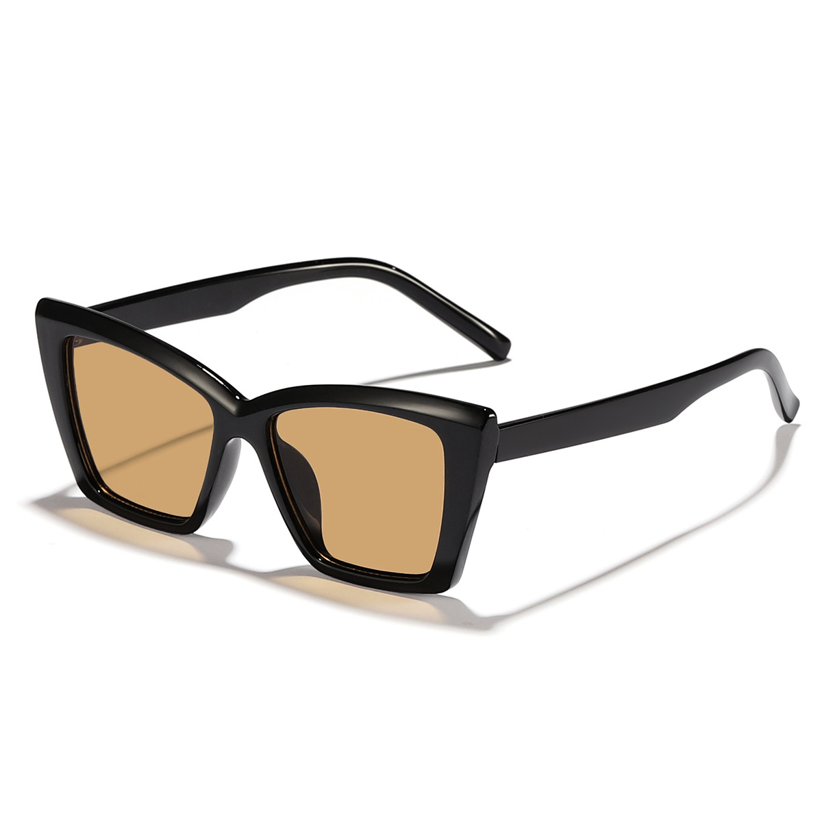 2024 nuevas gafas de sol con sombra de ojo de gato de marco grande de personalidad europea y americana