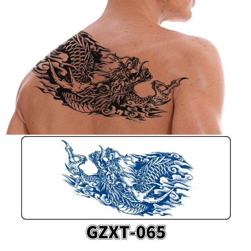 Pegatinas de tatuaje de jugo de pecho de flores pegatinas de tatuaje de hierbas de brazo grande de flores sudor impermeable media hoja alas de flores pegatinas de tatuaje al por mayor