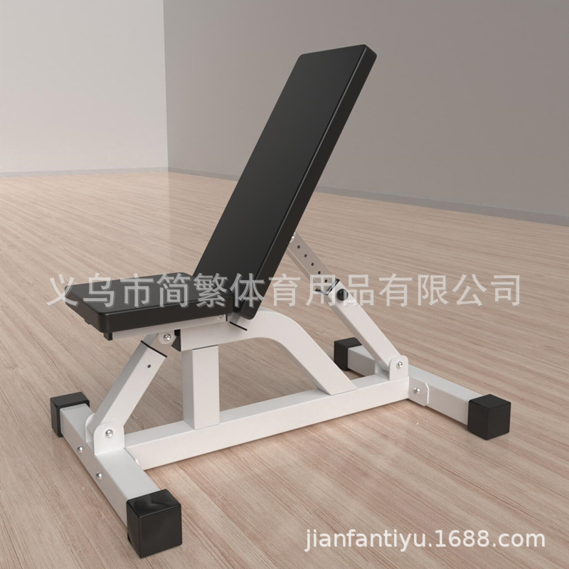 Mancuerna taburete Silla de fitness en casa plegable pájaro volador ajustable Barbell rack Banco push Squat rack multifuncional banco de peso