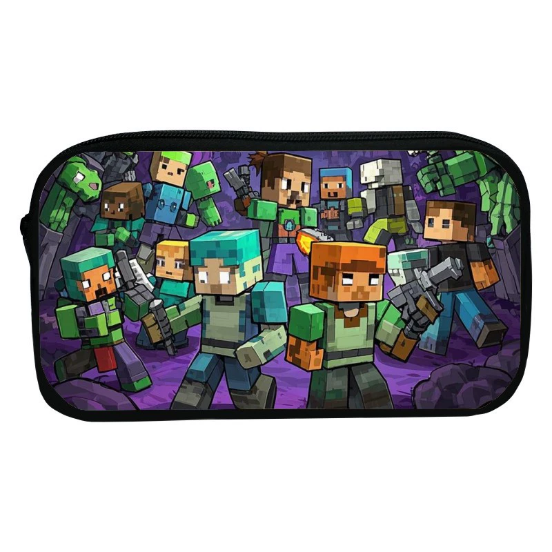 Новая печатная рюкзак-ручка для Minecraft мультфильм Minecraft канцелярская сумка школьный первоклассник детский хранение сумка