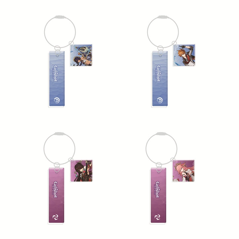 Genshin Impact, acrylic keychain, pendant