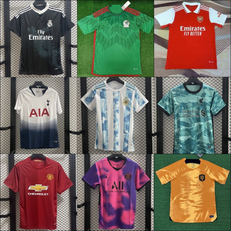 Old Paris Football Uniform Game Shirt Popular Style Sports Jersey Manchester City Real Madrid Printable Number One Piece Wholesale