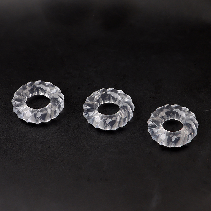 TPE Penis Root Sleeve Rings, 3-Pack Stretchy Delay Rings for Men — detail image 4