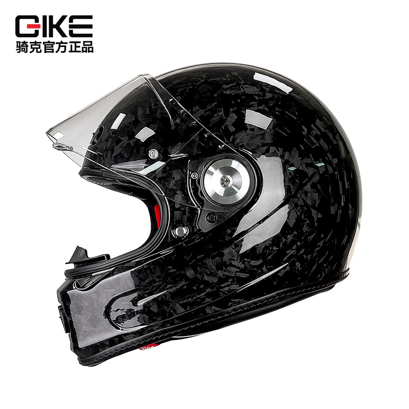 Montar casco de fibra de carbono motocicleta cuatro estaciones universal ultra-ligero montar seguridad nuevo estándar nacional 3C certificado completo casco