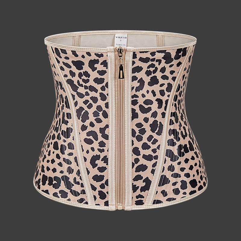 Reloj de arena diosa celebridad de Internet látex cinturón de cintura cinturón de abdomen cremallera de pecho cinturón de sujeción de cintura modelado deportivo cinturón de cintura ajustada