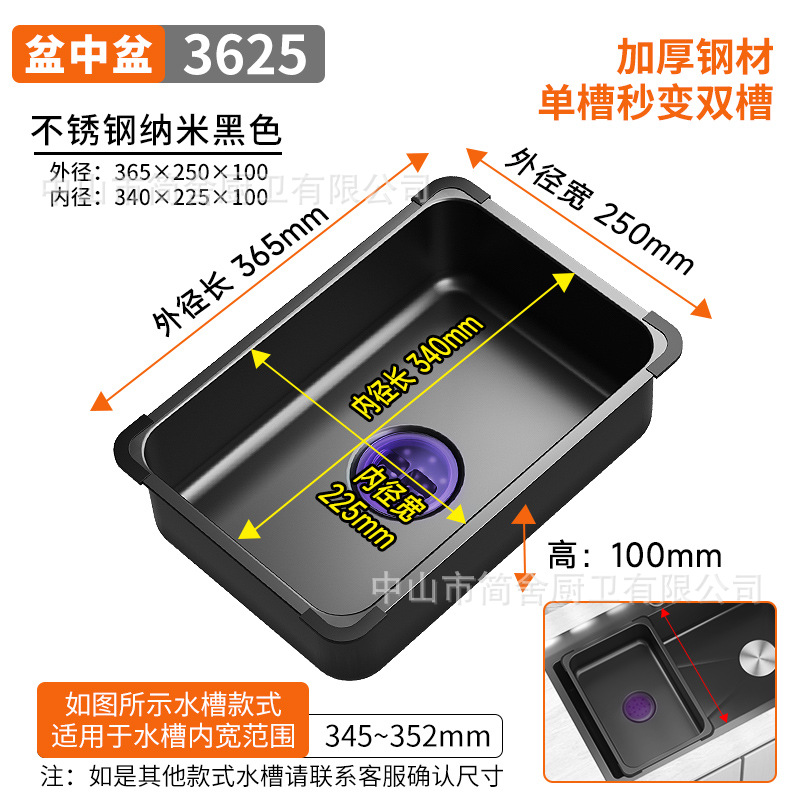 Tamaño del diámetro exterior de la maceta media de la maceta negra de la pistola 36,5 * 25 * 10