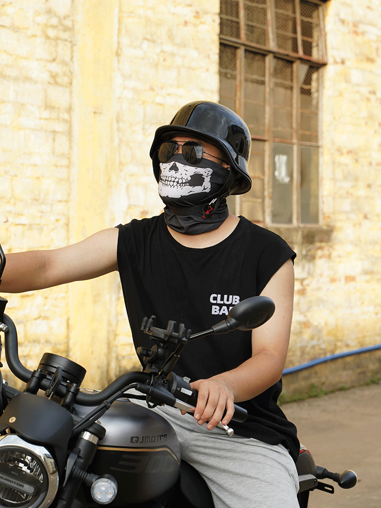 Motorcycle Helmets for Men and Women, Summer Retro Cruise Half Helmets, Pedal Motorcycles, Lightweight Four-Season Breathable Scoop Helmets
