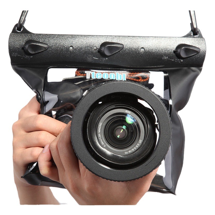 SLR Camera Waterproof Bag Diving Cover Shoulder Digital Camera Bag Underwater Photography Bag Adjustable Focus Shutter Outdoor
