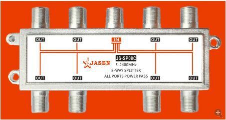 电视信号功分器 8-way splitter 八功分器 JS-SP08C