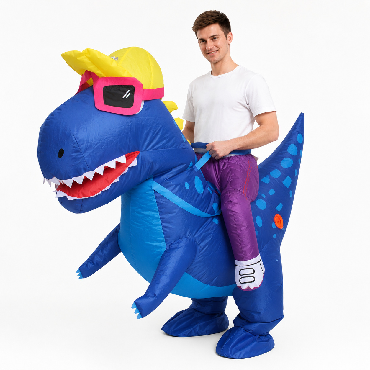 Halloween caminando dinosaurio T-Rex trajes inflables fiesta props parodia simulación disfraz espectáculo trajes de espectáculo