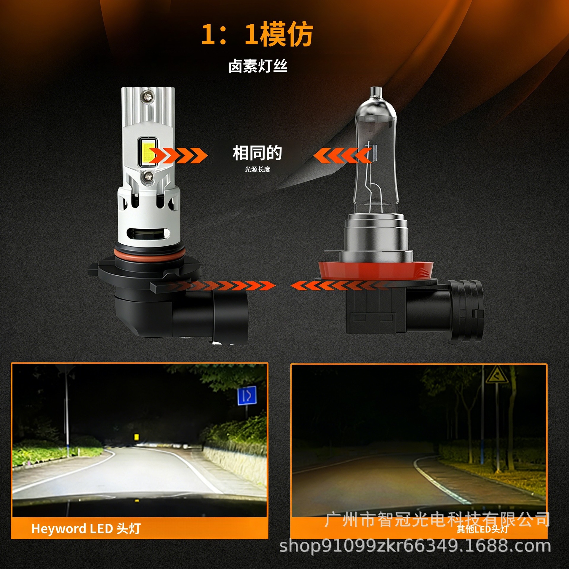 Original Car Replacement Led Lights, Mini Plug-In H4 Super Bright Spotlight Car Lights, Hot-Selling Manufacturer, Dropshipping Available