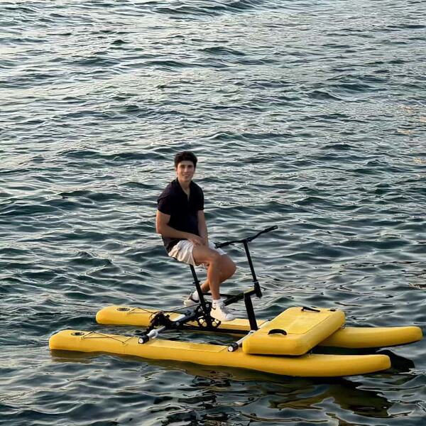 Water bike for double