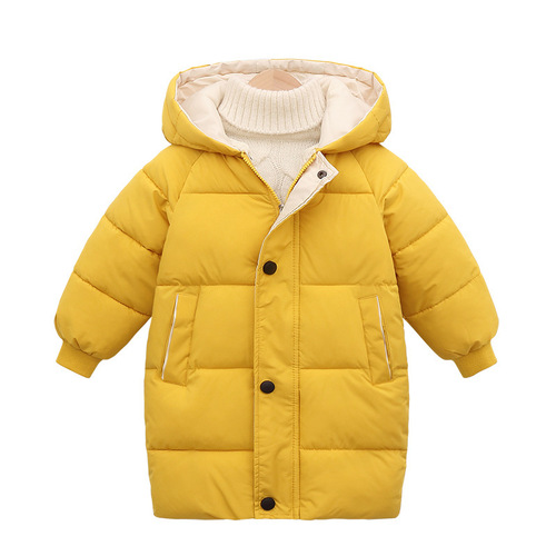 Children's Cotton Jacket Baby Cotton Jacket Down Jacket Boys' Cotton Jacket Korean Style Girls' Cotton Coat Long Sleeve Winter Warm Outerwear