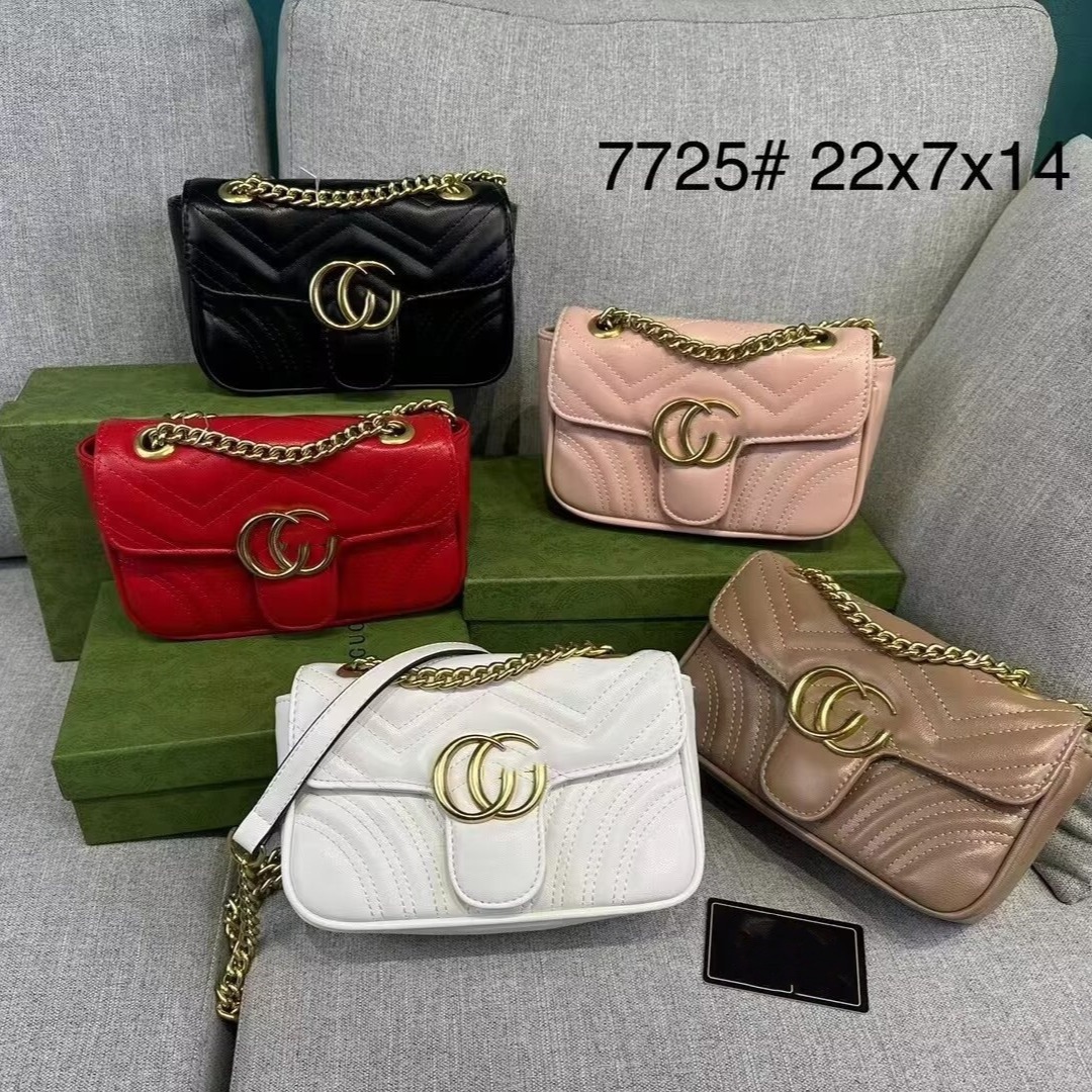 2024 bolso clásico mamon bolso clásico de cuero de amor bolso clásico de mujer bordado con cadena ondulada de un hombro bolso de mujer Diagonal