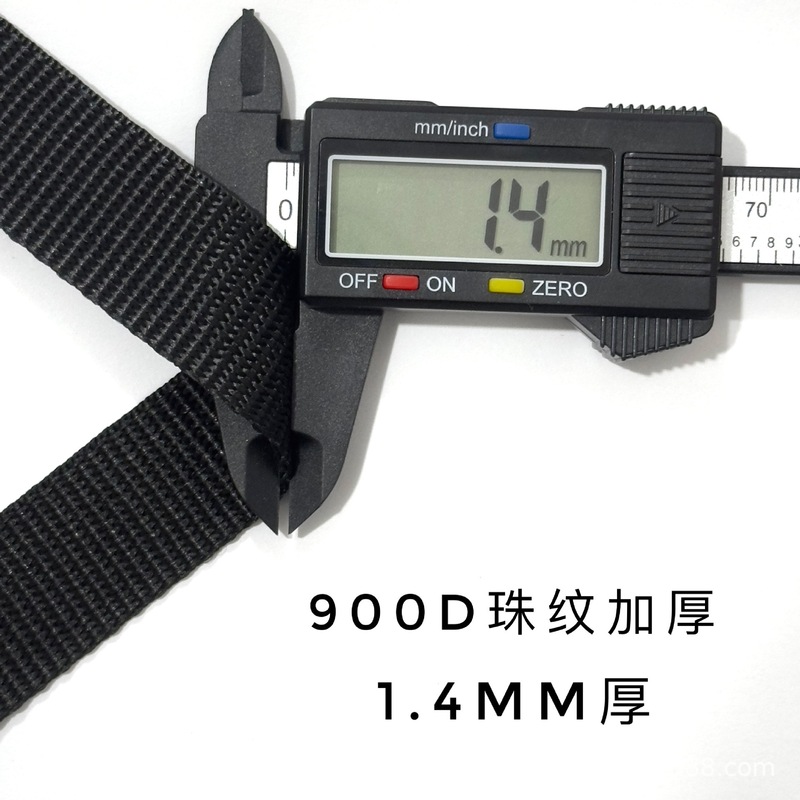 スポットブラックPPポリプロピレンウェビング厚みのあるスクールバッグストラップ荷物アクセサリーハンドストラップアメリカンパターンビーズパターン平織りウェビング|undefined