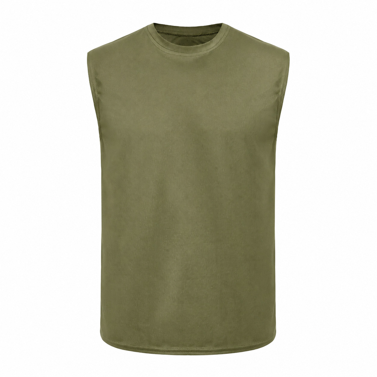 Fitness chaleco de malla entrenamiento europeo y americano de tamaño grande transpirable rápido seco camiseta de cuello redondo chaleco europeo y americano para hombres