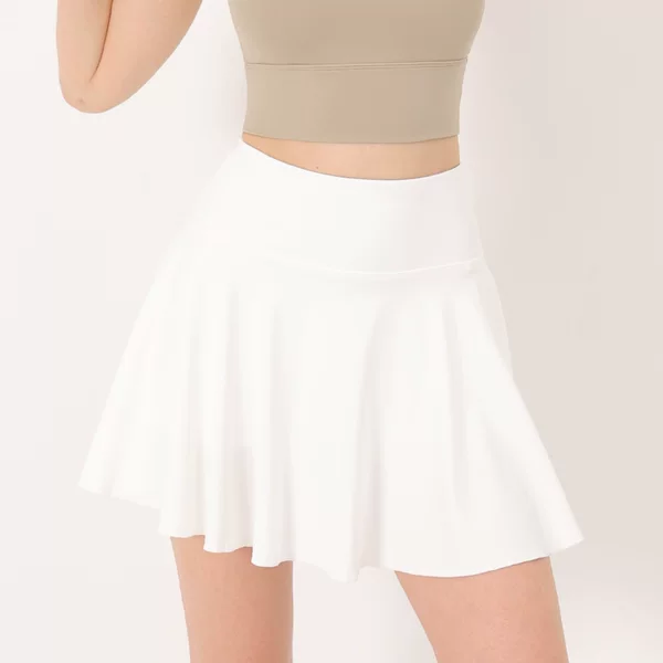 Tennis Skirt Badminton Suit Sports Suit Women's Golf White Pleated Anti-Exposure Skirt Yoga Wear