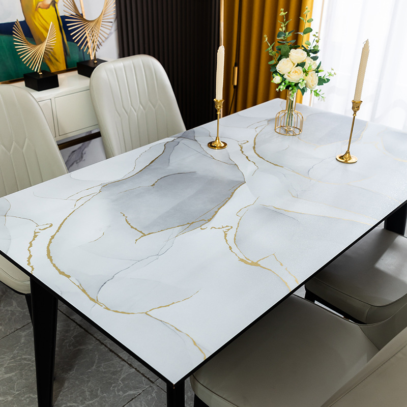 Modern Simple pvc Water-proof Oil-proof Anti-scalding Disposable Tablecloth Coffee Table Cloth Dining Table Mat Soft Glass Internet Popular Tablecloth Home