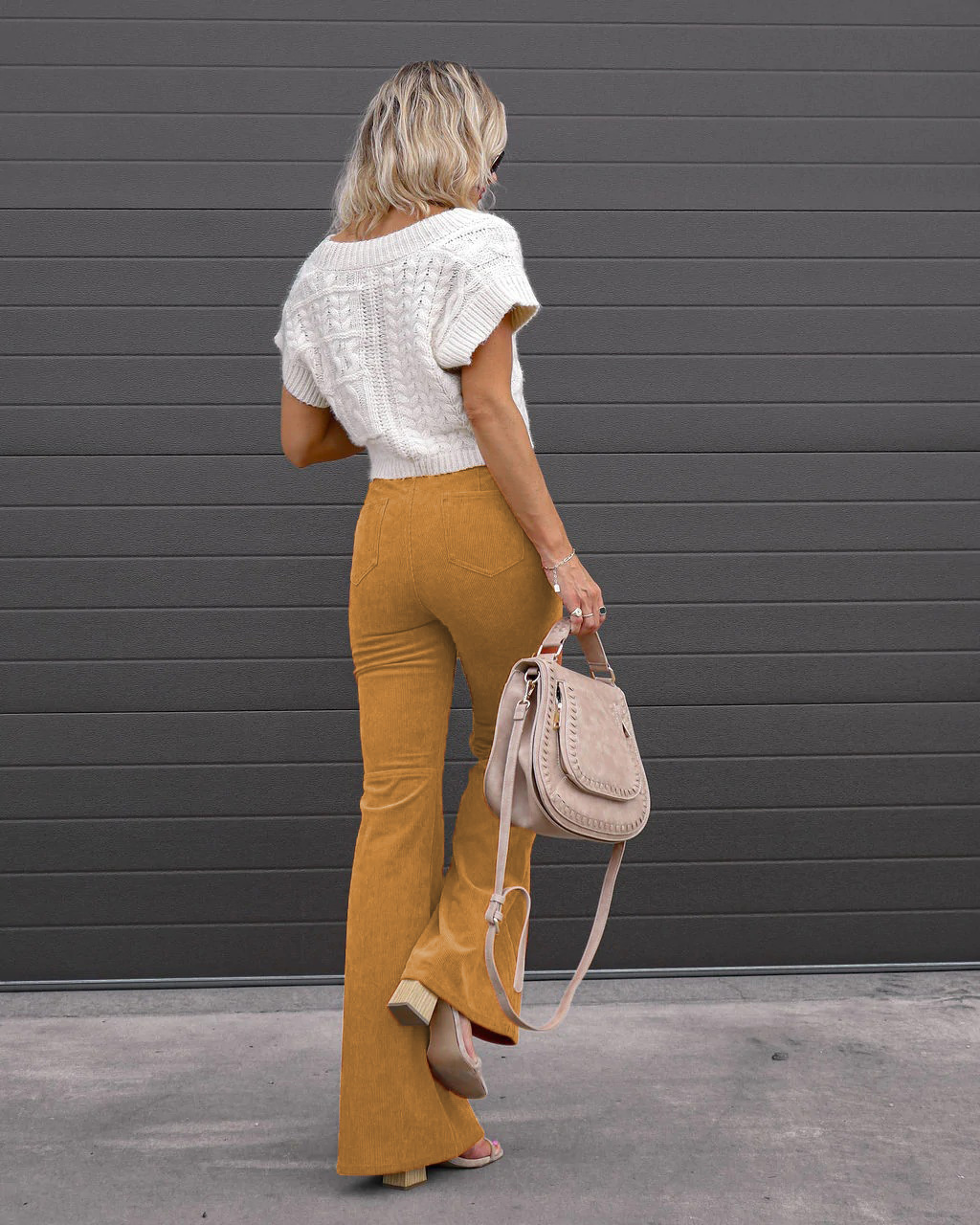 Women's Daily Streetwear Solid Color Full Length Casual Pants Flared Pants display picture 5