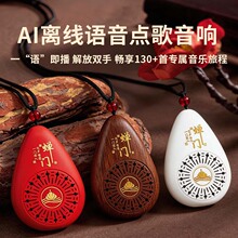AI语音控制蓝牙插卡播放器便携外置吊坠迷你单曲循环功德佛机播放