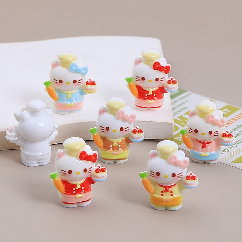 三次元漫画ニャーシェフ手作り diy クリーム接着剤アクセサリー樹脂アクセサリージュエリーヘアピン材料パッケージ卸売|undefined