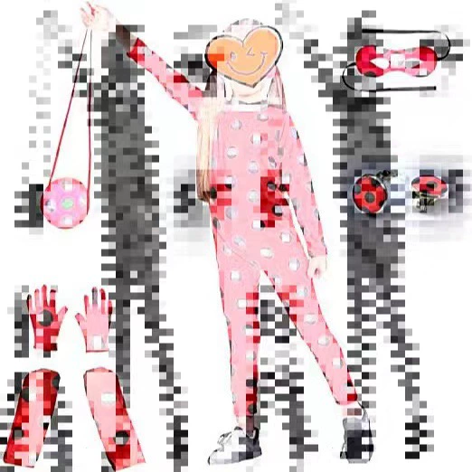 Костюм божьей коровки для девочек, боди, цельный костюм для косплея