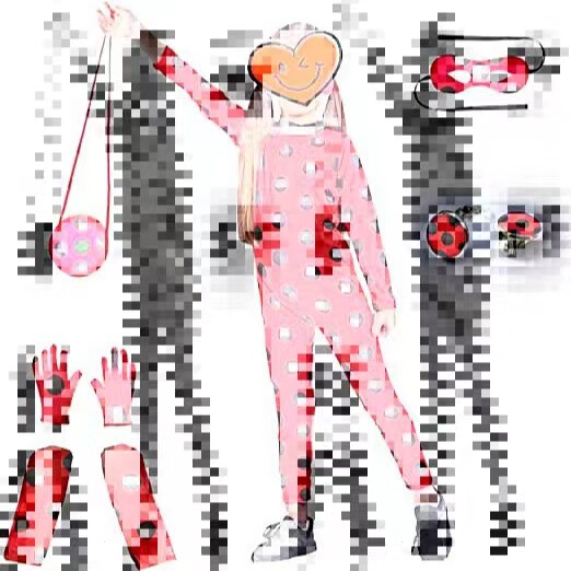 Ladybug Costume Girl Bodysuit Split One-Piece Cosplay Ladybug Costume Girl Bodysuit Split One-Piece Cosplay