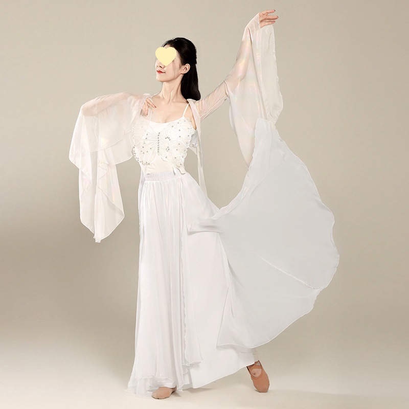 ↤↤↤Symphony white suit (top + suspenders + pants and skirt) ↞↦↦