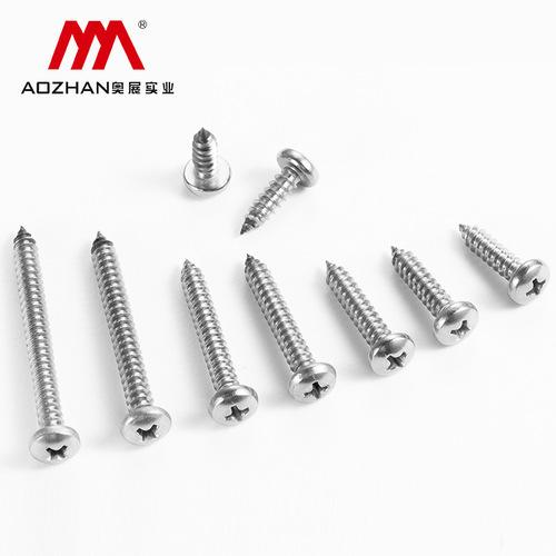 Austrailian Standard 304 Stainless Steel Self-Tapping Screw with Cross Slot and Round Head, YB845 Round Head Self-Tapping Screw, Full Range