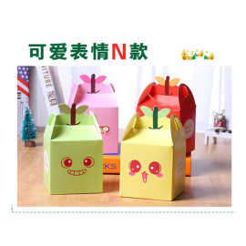 圣诞节苹果盒礼物盒糖果平安夜礼品盒儿童苹果彩盒