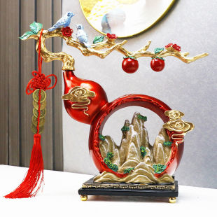 Luckful Gourd Ornaments New Chinese Living Room Entrance Wine Cabinet Home TV Cabinet Decorations Move New Home Housewarming Gift