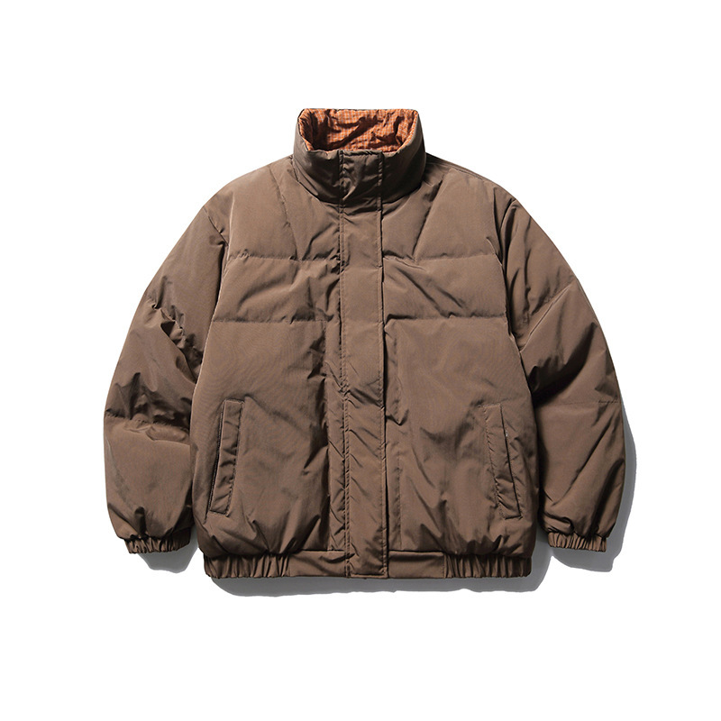 Men's winter Japanese retro keep warm down jacket with down