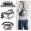 1pc Contemporary Transparent pvc Waist Bag with Adjustable|ms