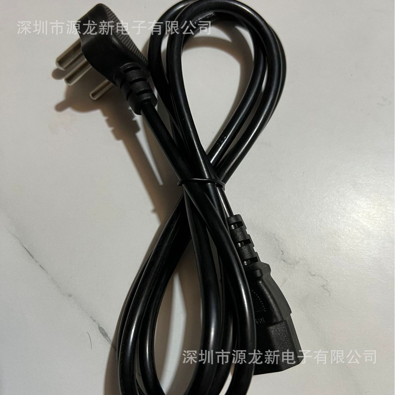 小型南アフリカ三極インド中東AC電源コード三芯コンピュータ接続ケーブル3×0.75平方線高温耐性|undefined
