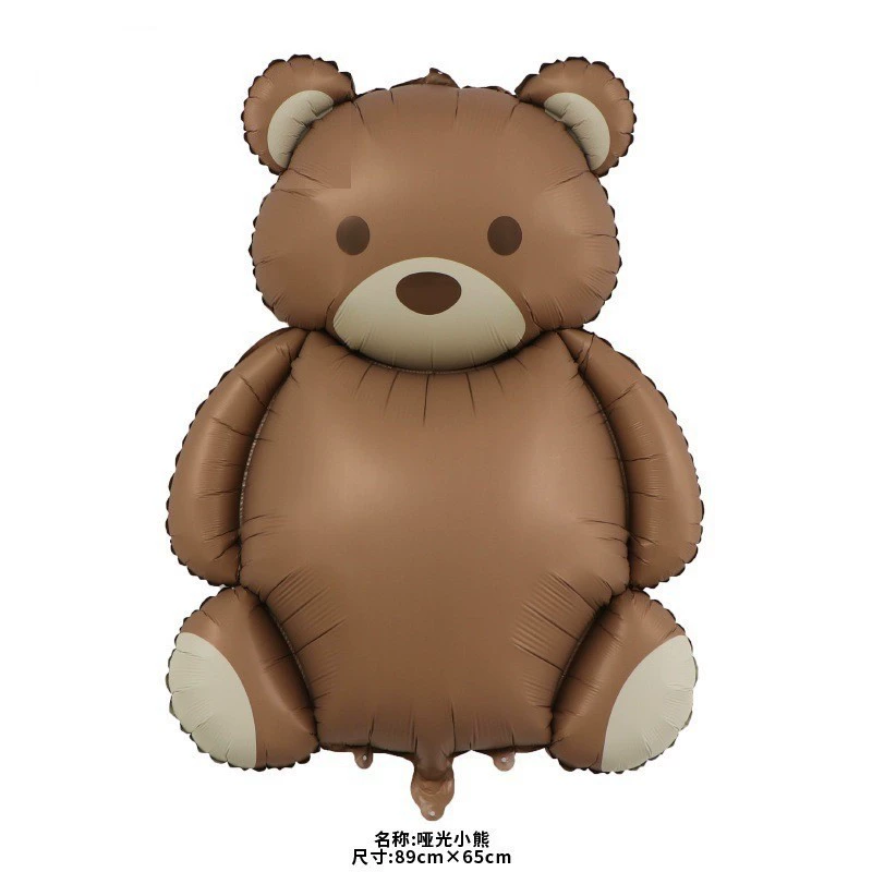 Foil Balloon Bear & Heart Bouquet, Party Decoration, Aluminum Film, 1.5 m/Single Bear Options