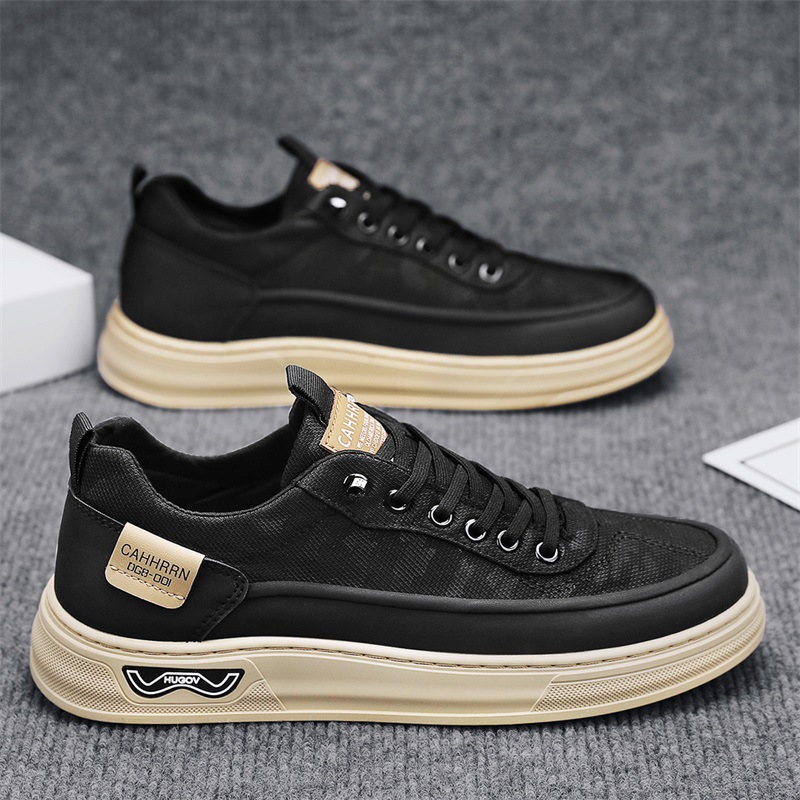 Zapatos de hombre, zapatos planos de corte bajo, zapatos deportivos casuales para estudiantes, zapatos de moda de tela de todo fósforo para hombres, verano para adolescentes 2025