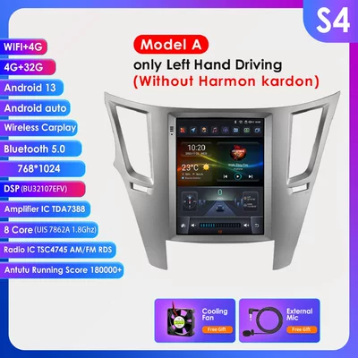 Suitable for 09-14 Subaru DVD Navigation - model-a-432g-wifi4g-lte-version-7862-carplay-eight-core-97inch-for-subaru-outback