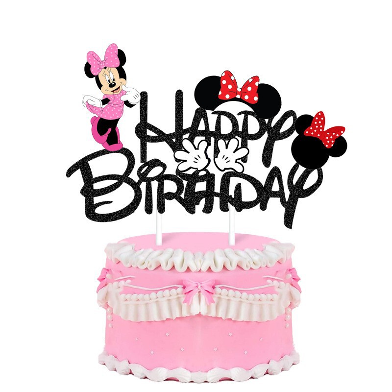 现货史迪奇蛋糕插卡索尼克闪粉HAPPY BIRTHDAY星际宝贝生日插旗插|undefined