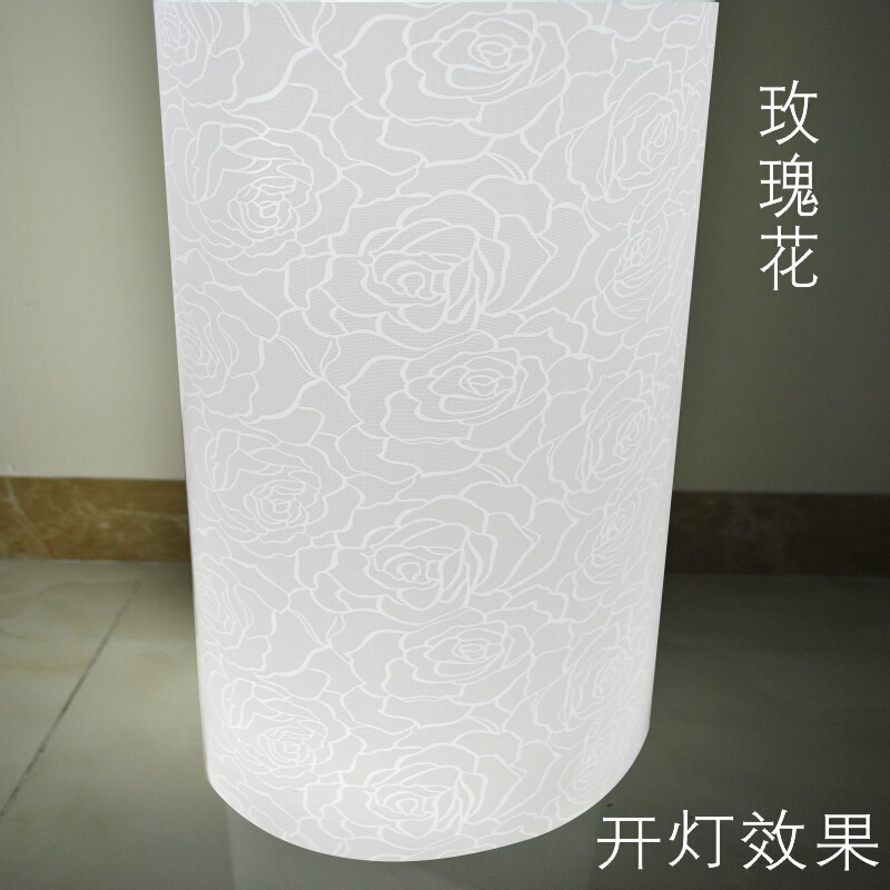 透光フィルムpvc羊皮紙中国式白色彫刻通路透かし彫り花格シール灯箱片ランプカバー材料|undefined