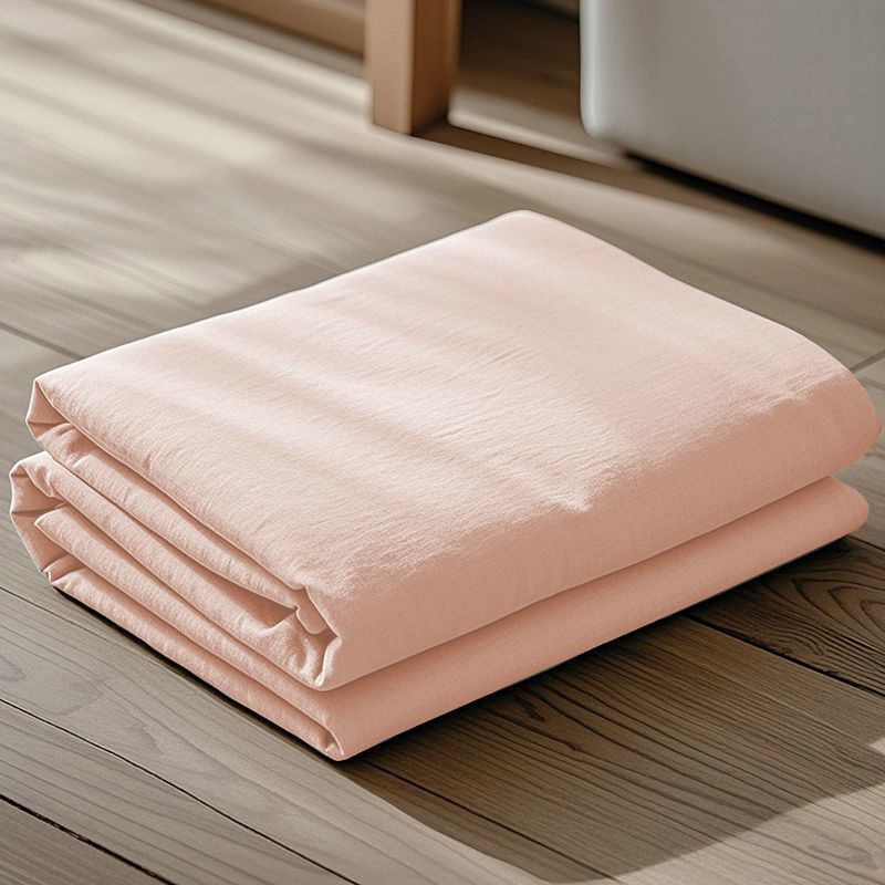 Color sólido piel transpirable sábanas de algodón lavable de una sola pieza dormitorio de estudiantes una sola colcha de almohada de tres piezas conjunto 2026 nuevo