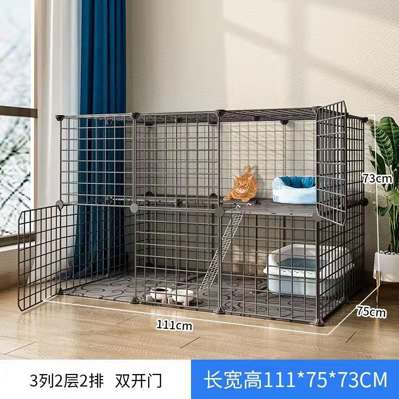 Jaula de gato super grande espacio libre de doble capa gato Villa gato mascota gato casa gato Casa Grande no inodoro integrado